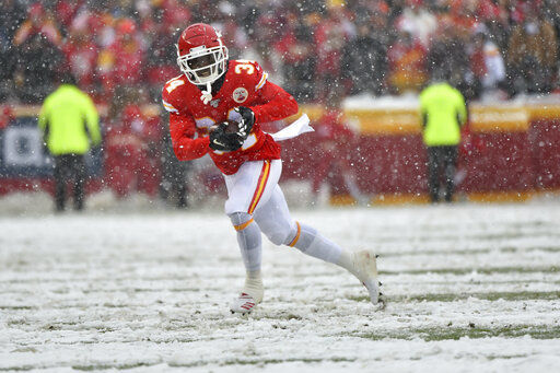 Kansas City Chiefs running back Darwin Thompson